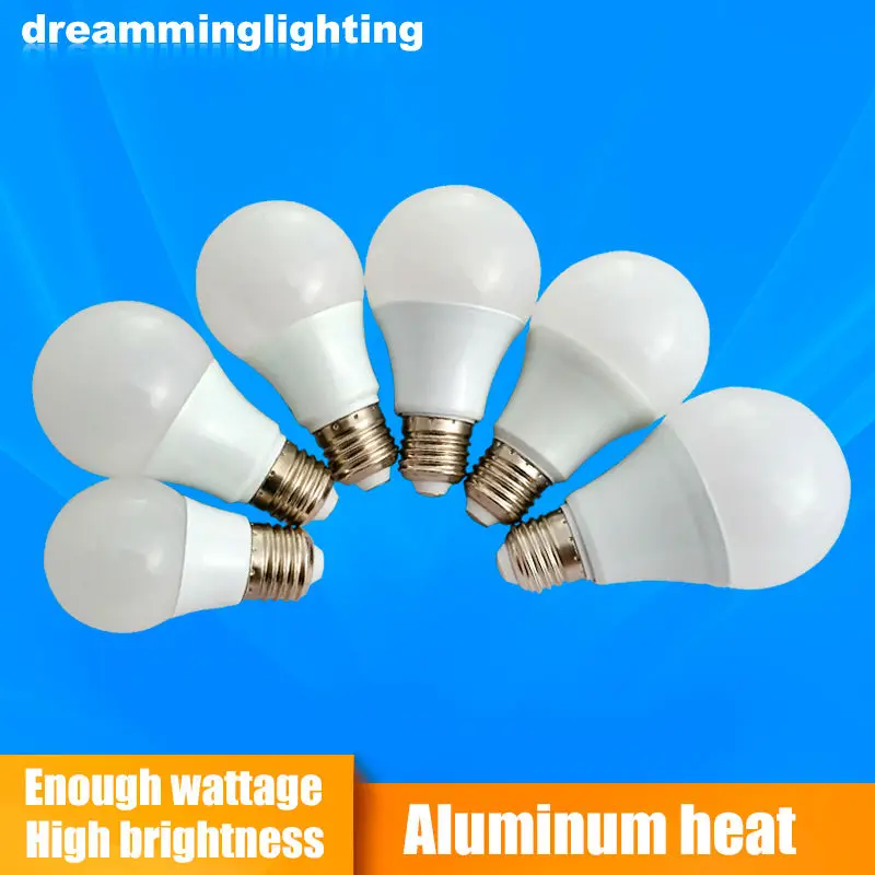 

AC E27/B22 100-240V LED Lamp Aluminium Base inbuilt Cool/Warm White Bulbs Living Room Lighting Light3W/5W/7W/9W/12W/15W/18W