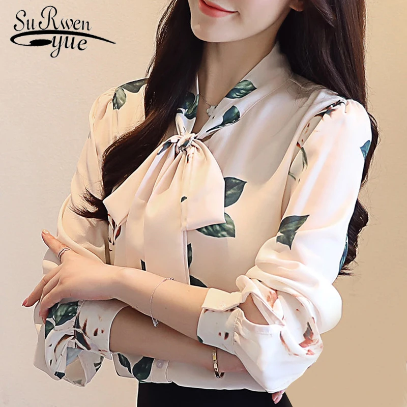 fashion 2018 long sleeve chiffon women blouse shirt casual bow v-neck women tops blusa feminina shirt women OL blouses 0885 40 fashion 2018 long sleeve chiffon women blouse shirt casual bow v-neck women tops blusa feminina shirt women OL blouses 0885 40