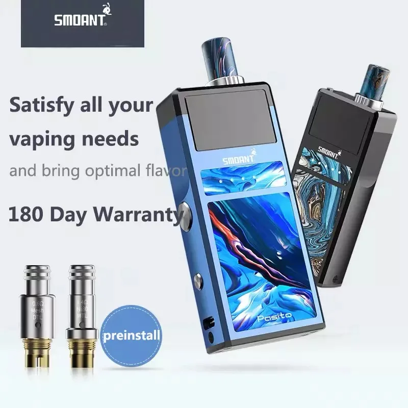 Подарок Smoant Pasito Pod Kit 1100 мАч батарея 3 мл распылитель fit MTL & DTL катушка e cig pod vape