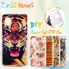 Painted Soft Silicone Mobile Phone Cases For LG Google Nexus 5 E980 D820 Nexus5 D821 Case Cover Shell Rubber TPU Cell Phone Case