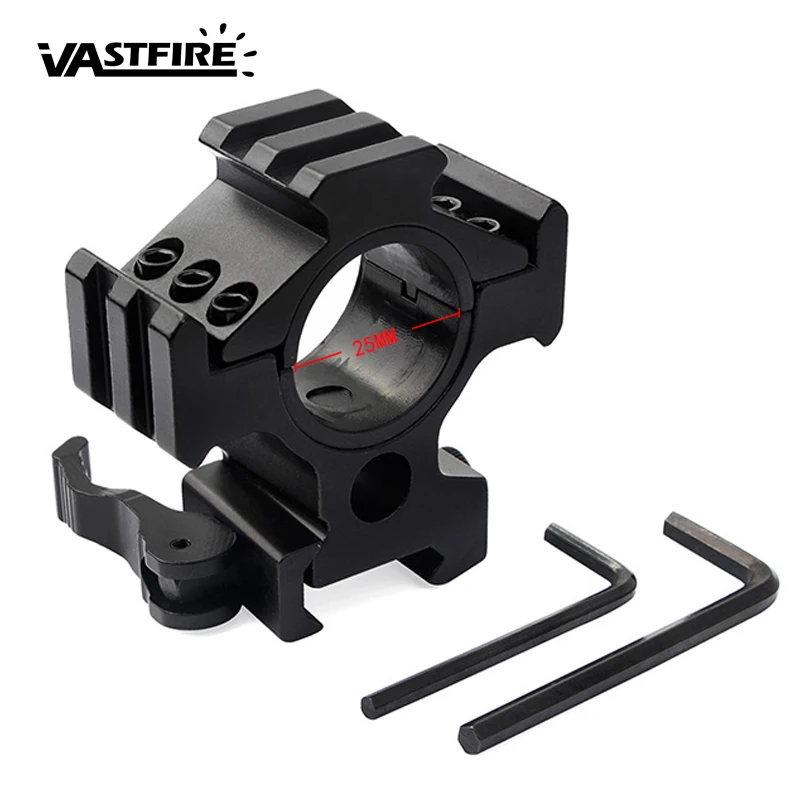 

Tactical Rifle Scope KC15 three-sided guide 30/25mm Mount universal sight wide quick release bracket 20mm woven Picatinny rail