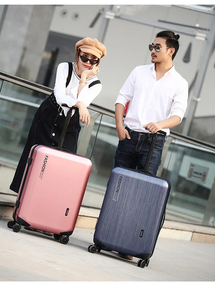 Горячая 18/20 дюймов Дорожный чемодан с колесиками 24 "PC тележка багаж 28" большая сумка для мужчин чемодан модная женская коробка