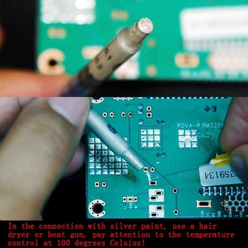 

0.3ml Conductive Silver Paint Conductive Adhesive Conductive Silver Paste for led Circuit Board Repair Conductive silver paint