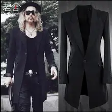 S-6XL! мужской костюм Han edition cultivate one's morality, мужские Длинные куртки, Модный маленький костюм для отдыха, городской костюм для мальчиков