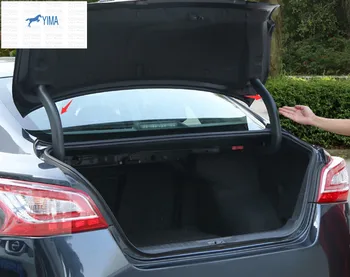 

Lapetus Black ! For Nissan Teana / Altima 2013 2014 2015 Plastic Rear Trunk Hinged Plate Protective Cover Trim Kit 2 Pcs