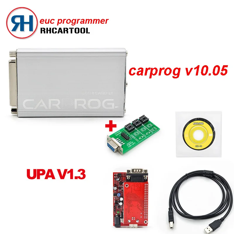 

DHL Free Shipping CAR PROG FULL V10.93 Professional carprog repair tool + UPA USB programmer V1.3 in one package ECU programming