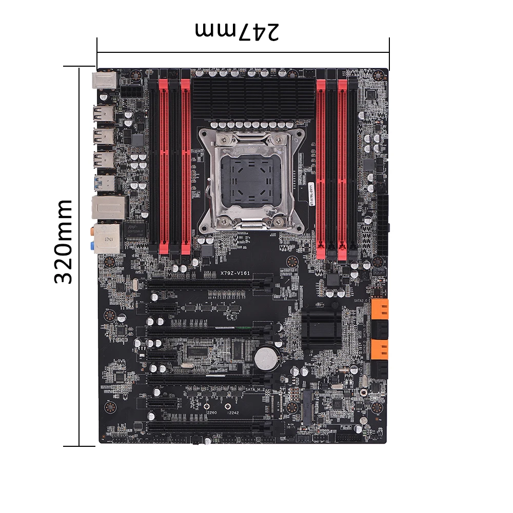 New desktop Motherboard X79Z-V161 EATX ECC LGA2011 SATA 3.0 USB 3.0 Ports DDR3 128GB Memory Capacity Computer mainboard