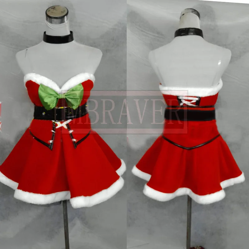 Online Game LoL Cosplay Katarina Du Couteau The Sinister Blade Christmas Costume Customize for any Size | Тематическая одежда и