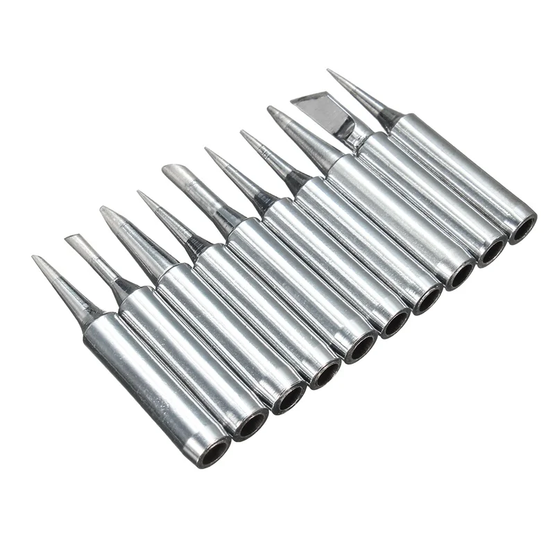 

High Quality 10 Pcs Solder Iron Tip heating element 2.4D I 3C 1C 2C K B Set Apply for Aoyue 968 Welding Repair Tool