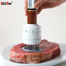 QuickDone Einspritzung Nadeln Fleischklopfer Professionelle Handgemachte Fleisch Injektoren zu injizieren frisches fleisch Küche werkzeuge AKC6001