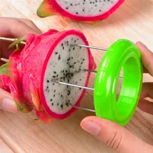 

Kitchen Gadgets for Kiwi Pitaya Cutter FDA Certified ABS Stainless Steel Kiwi Fruit Cutter Kitchen Accessories Watermelon Slicer