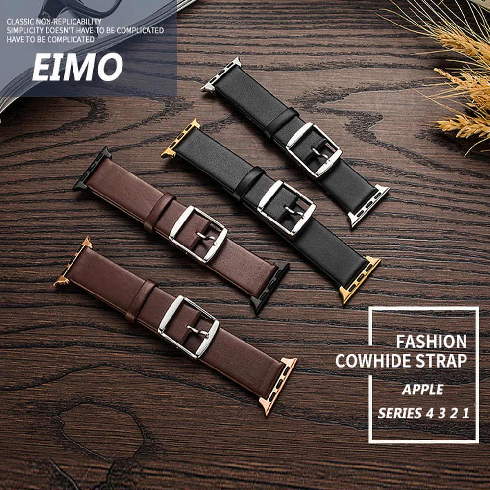 

Leather strap For Apple watch band 4 44mm 40mm Watchband clock correa Aple watch 42mm 38mm Iwatch series 4 3 2 1 bracelet belt