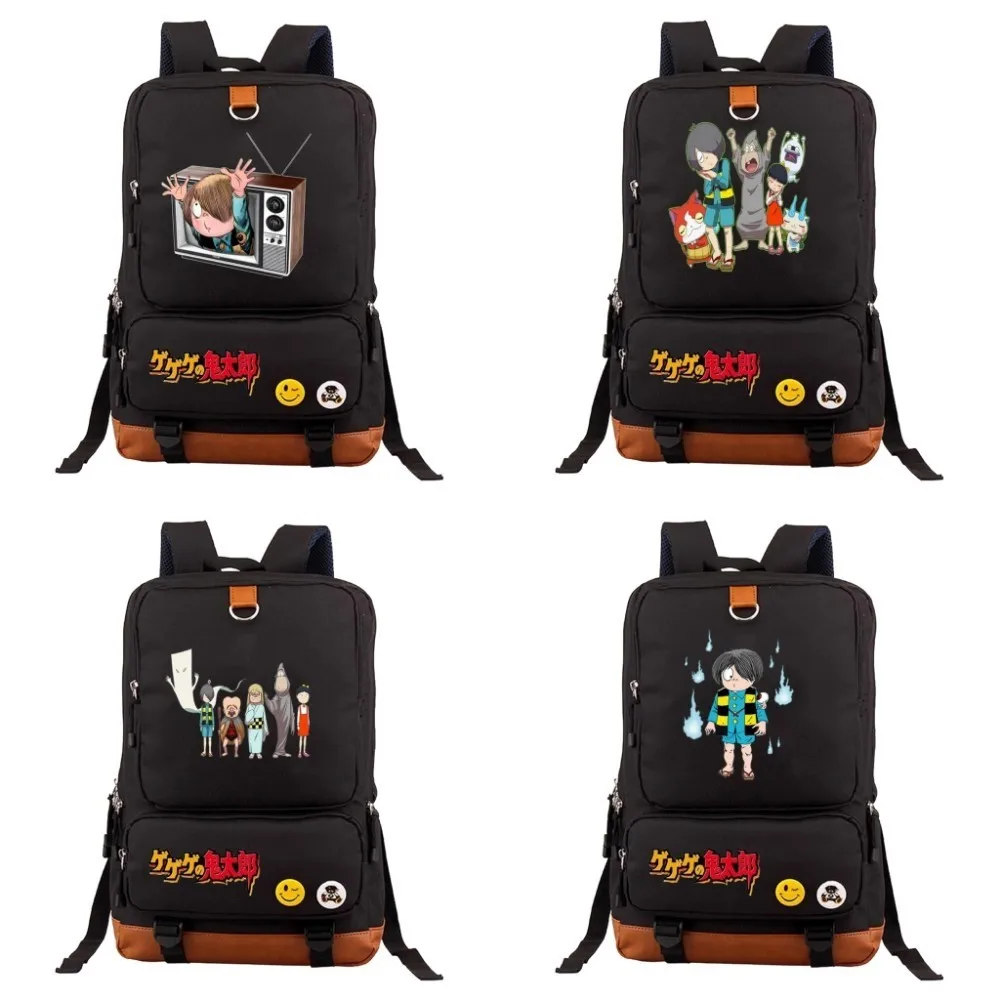 

Japan anime GeGeGe no Kitaro Backpack Unisex Casual Travel Bags Laptop Shoulder Bag Mochila student book bag Rucksack