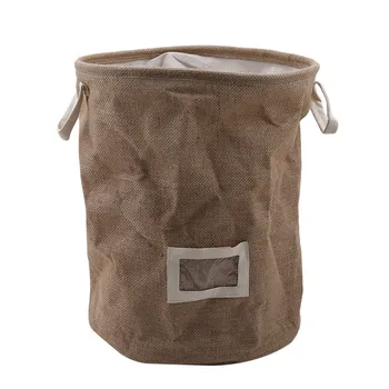 

Large Bucket Drawstring Beam Port Sorting Bins Dirty Clothes Laundry Basket Foldable Toys Storage Organizer Household Sundries