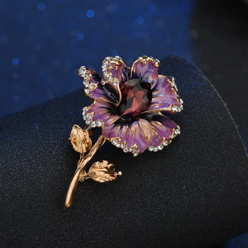 

Yobest New Arrival Colorful Flower Brooches for Women Vintage Round Coat Brooch Pin Sweater Accessories High Quality Gift