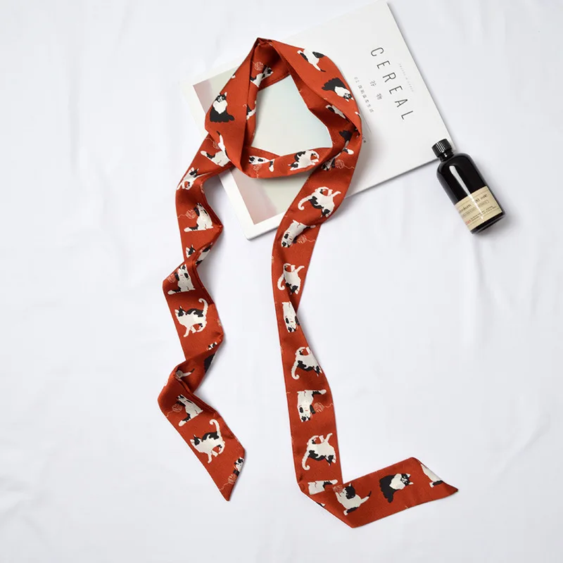 

200cm Long Stripe Scarf Fashion Choker Cartoon Dog Sheep Stylish Bandana Bag Handle Decoration Neckwear Wristband [1276]