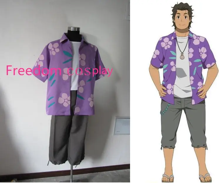Костюм для косплея Anohana Ano Hi Mita Hana no Namae o Bokutachi wa Mada Shiranai Tetsudou Tetsudo Poppo Hisakawa |
