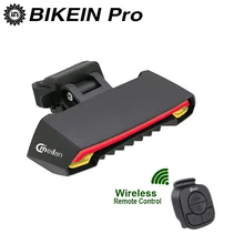Wireless Bicycle Rear Laser Light Tail Lamp USB Rechargeable Cycling Bike Accessories Safety Warning LED Remote Turn Lights