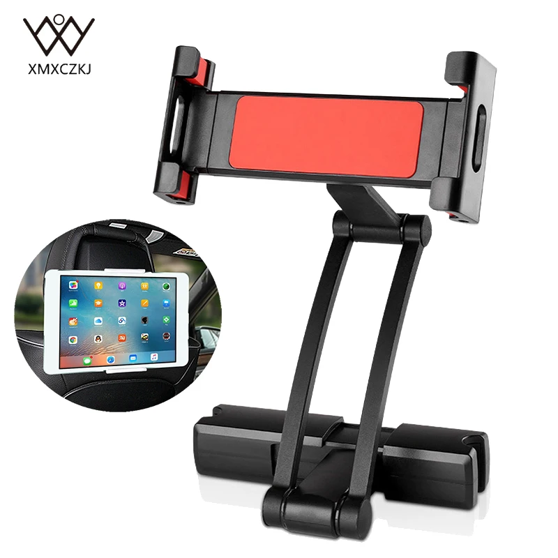 

XMXCZKJ Backseat Mount Car Phone Holder For iPhone X 8 iPad Extensible Tablet Car Back Seat 360 Degree Mobile Phone Holder Stand