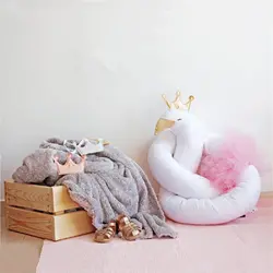 Милый ребенок 190 см кровать Накладка для детской кроватки Лебедь игрушки, плюшевые слоны длинные подушки колодки дети Накладка для детской