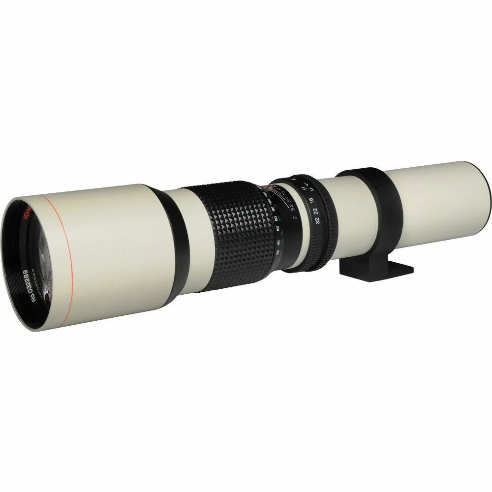 JINTU белый супер 500mm f/8,0 телеобъектив Комплект для NIKON D3400 D5500 D7500 D850 D800 D750 D700 D610 D600 D500 D300 D90 Камера