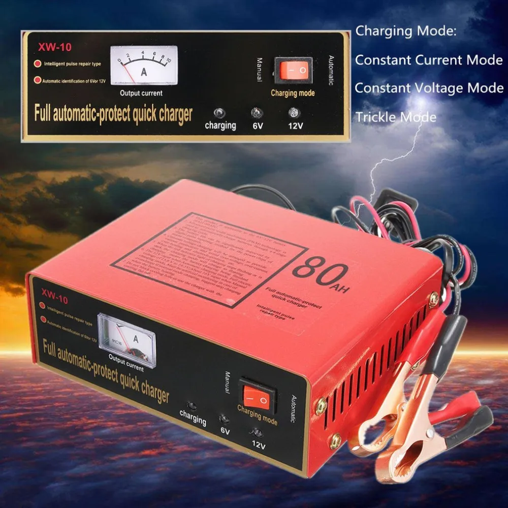 Automatic Car Battery Charger Intelligent 6V/12V Full Automatic Electric Car Battery Charger For Lead Acid Battery US Plug