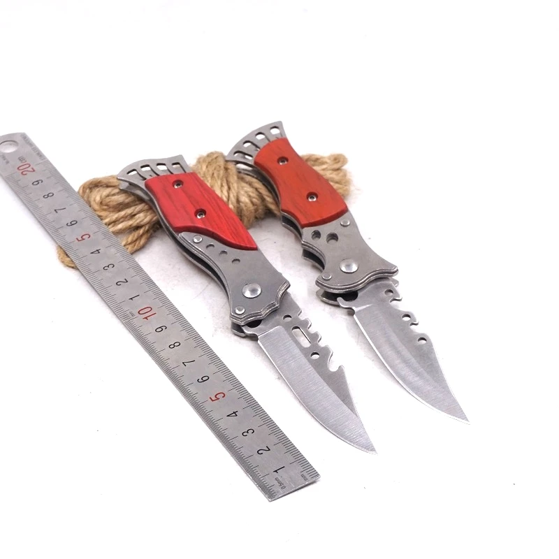 Folding Pocket Knife Survival Tactical Combat Outdoor Camping Hunting Utility Knives EDC Multi Tools Wood Handle Multitool | Инструменты