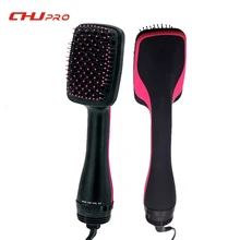 Электрический стайлер гребень Фен-щетка для волос Удар гребень для кудри керлинг и прямые волосы