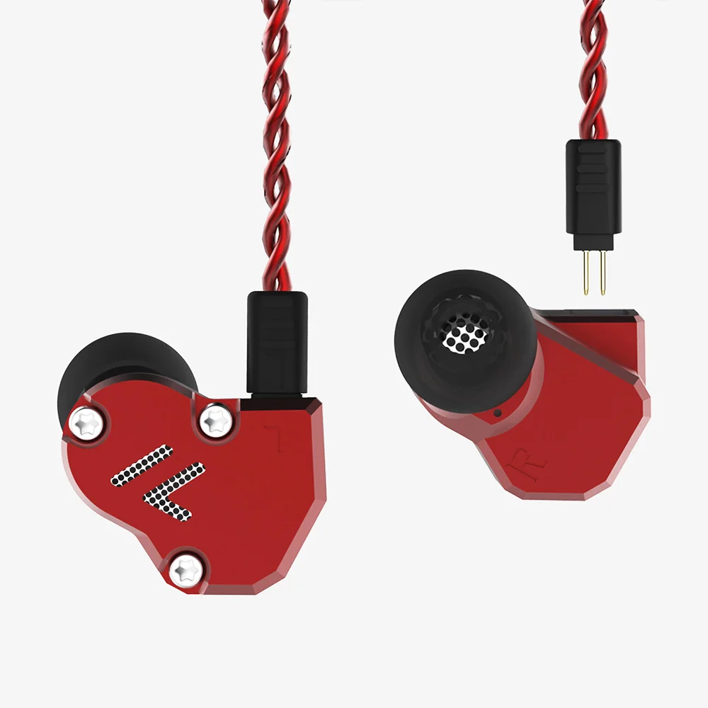 Гибридные наушники вкладыши Revonext QT2S 2DD + 1BA Hi Fi DJ монитор спортивные для бега
