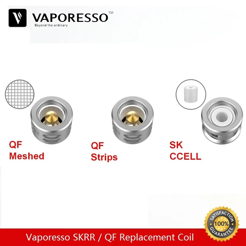 3 шт./лот Vaporesso SKRR сменная катушка для набора Luxe Vape Tank QF Strip 0.15ohm Meshed 0.2ohm SK CCELL 0.5ohm