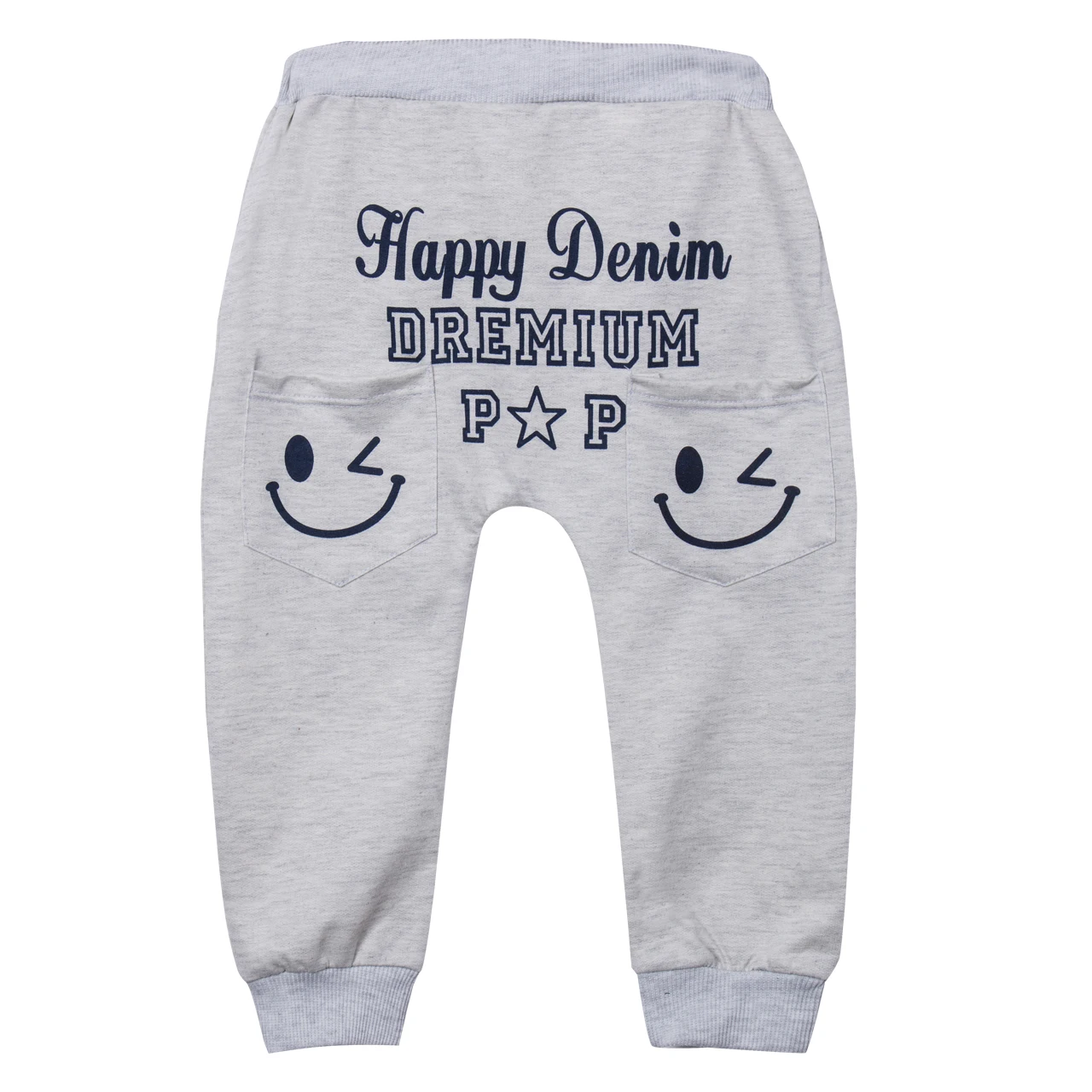 

Kids Baby Boy Girls Punk Happy Face letter print Harem Pants Hip Hop Trousers Bottoms
