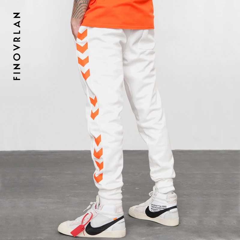 Мужские спортивные штаны в стиле хип-хоп с боковой полосой и буквенным принтом контрастного цвета, мужские спортивные штаны с эластичной резинкой на талии, уличная одежда