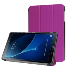 Чехол для планшета для samsung Galaxy Tab A A6 10,1 T585 T580 SM-T580 T580N из искусственной кожи тонкий складной Стильный чехол s+ пленка#2