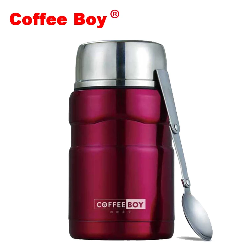 Coffee Boy 304 stainless steel thermos lunch box for hot food with