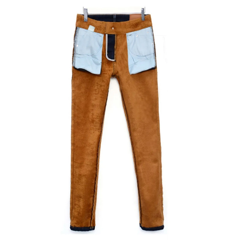 2018 Winter Warm jeans Pants Women Thicken Velvet denim trousers Femme Pantalon jeans leggings Stretch Plus Size 33 34 Mom Jeans