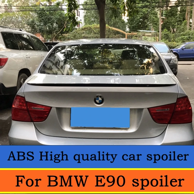 Для 2005 2012 BMW E90 320i 318i 325i 330i спойлер высокого качества ABS Материал заднее крыло