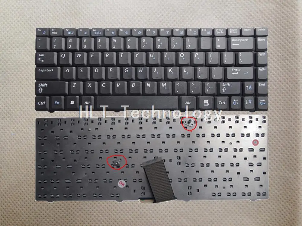 Оригинальная и новая черная клавиатура США для samsung R519 NP-R519 Клавиатура ноутбука