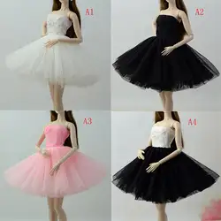 1 шт. элегантное женское вечернее платье кукольные Платья Черное маленькое платье одежда для кукольных аксессуаров для 1/6 кукла подарок