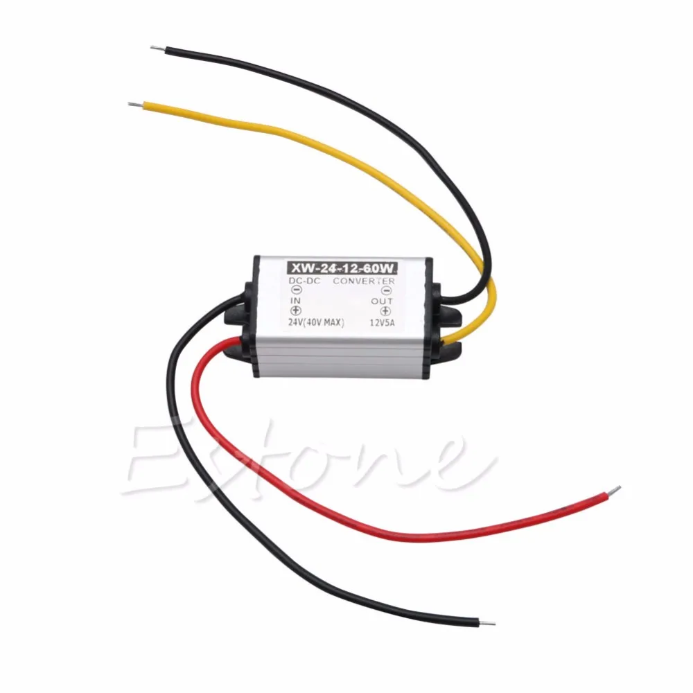 

High Quality Waterproof Car Truck DC 24V To DC 12V 5A 60W Power Supply Converter Adapter