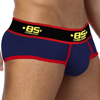 

85 Brand 50PC/LOT Wholesale Men Underwear Comfortable Briefs Male Panties Breathable Cotton Quick Dry Mesh Comfortable Briefs