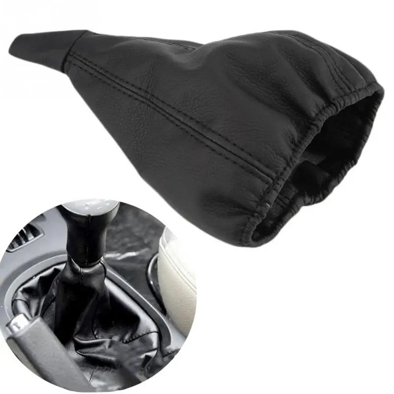 

Car Vehicle Gear Head PU Accessories Auto Dust Cover Shift Knob Boot For SKODA
