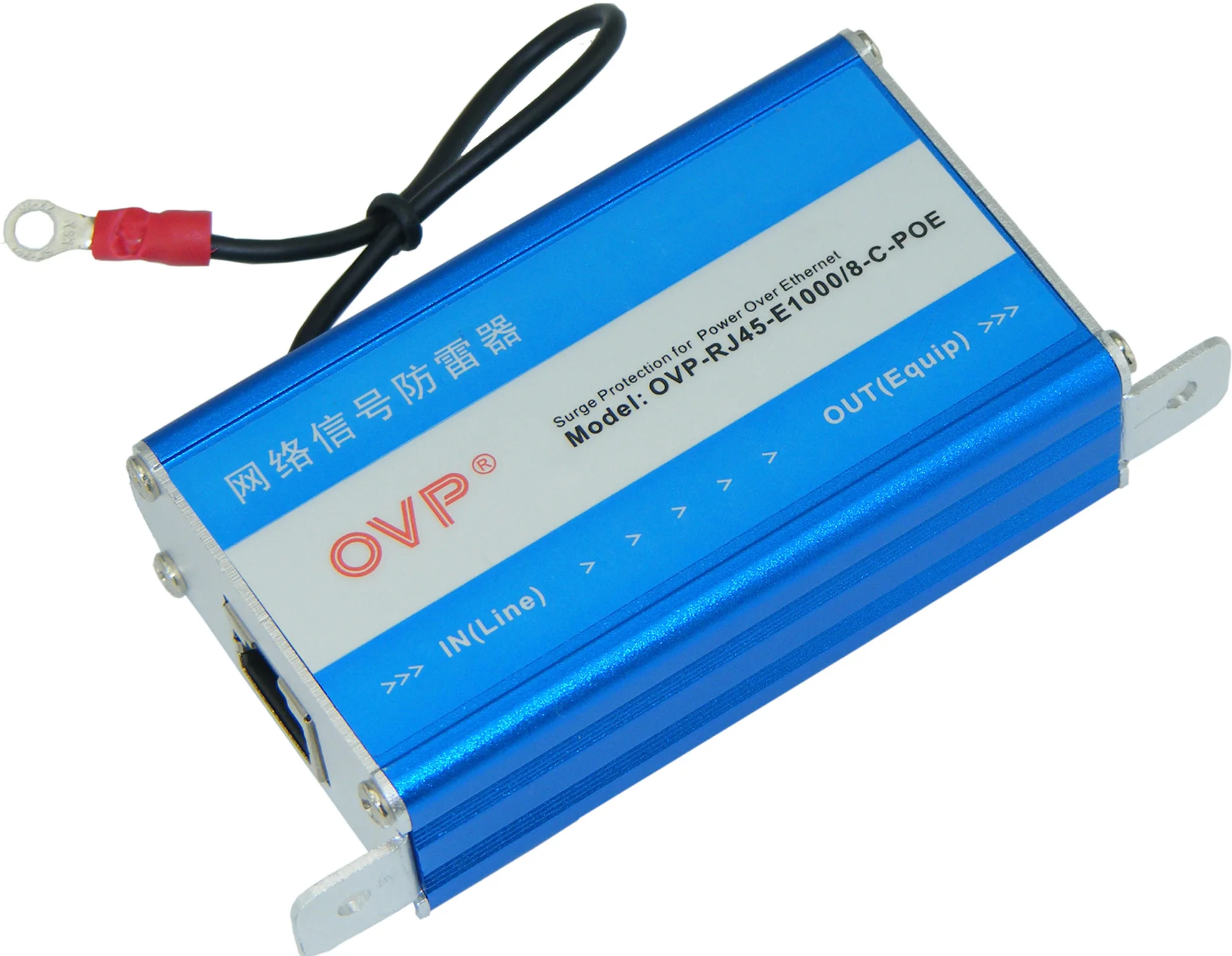 

Gigabit POE Network Signal Lightning Arrester 1000 MB POE Wireless Bridge Arrester Network Camera Lightning Protector