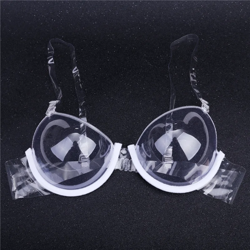 

Sexy Transparent Seamless Underwire Bras Transparent Convertible Pvc Brassiere for Women Invisible Hot Adjustable Underwear