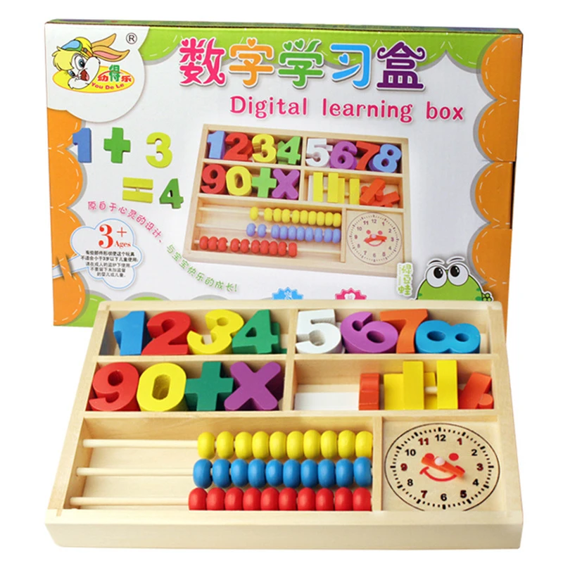 Монтессори Деревянные игрушки Обучающие Детские Монтессори материалы математические игрушки детские цифровые Обучающие коробки деревянные обучающие игрушки