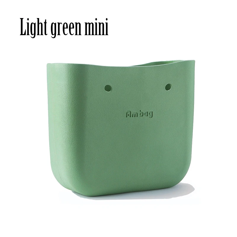 ANLAIBEIER Obag O bag стильная мини маленькая сумка для тела Водонепроницаемая сумка EVA женская модная сумка резиновая силиконовая запасные части - Цвет: light green mini