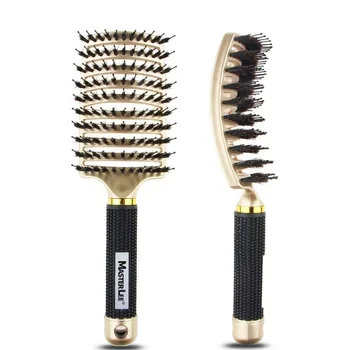 

Professional Hair Brush Comb Mane Plastic Anti-static Massage Comb Cushion large Curved Comb Hairdressing Styling R1