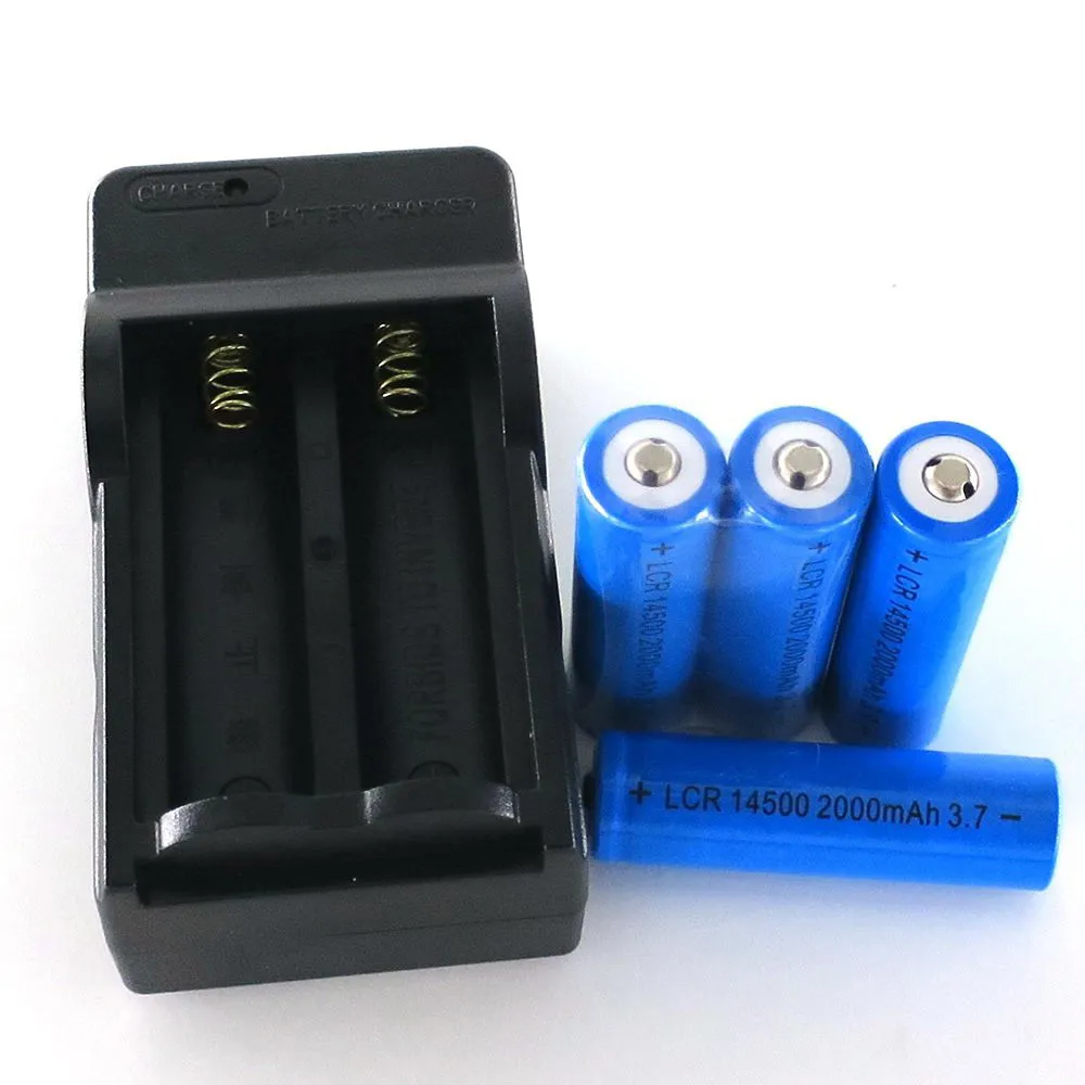 Clearance Electric Bicycle Battery 4x 2000mAh 14500 Rechargeable Li-ion Battery durable For LED Flashlight+CR123A Charger 4 Clearance Electric Bicycle Battery 4x 2000mAh 14500 Rechargeable Li-ion Battery durable For LED Flashlight+CR123A Charger 4