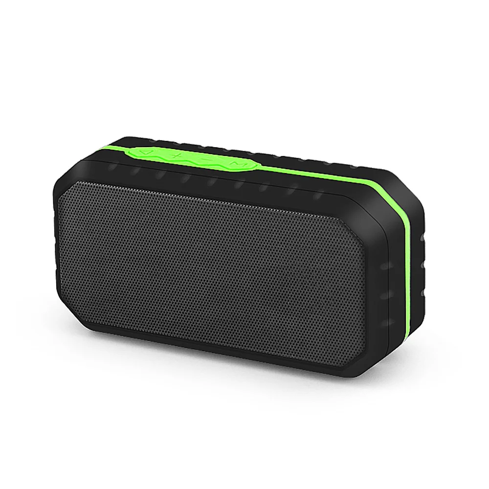 HENZIN портативный Bluetooth динамик Водонепроницаемый IPX6 мини 3D стерео беспроводной динамик с микрофоном FM радио TF карта BT Колонка для iPhone - Цвет: Зеленая трава