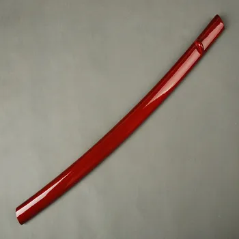 

New Arrival Hot Sell Red Glossy Wooden Saya Sheath Scabbard for Samurai Sword Japanese Katana Exquisite Sword Fitting