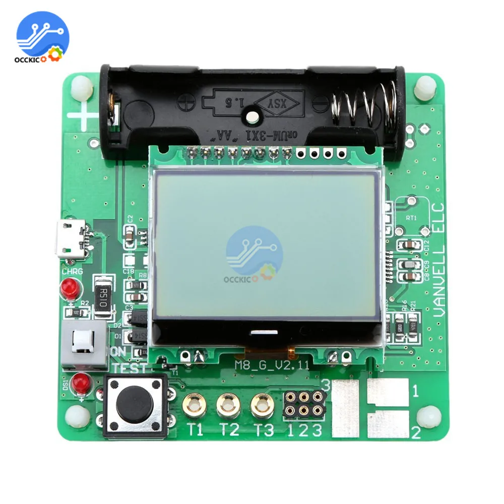 LCR T4 Mega328 M328 Multimetr транзистор тест er Многофункциональный измеритель емкости MOS PNP NPN